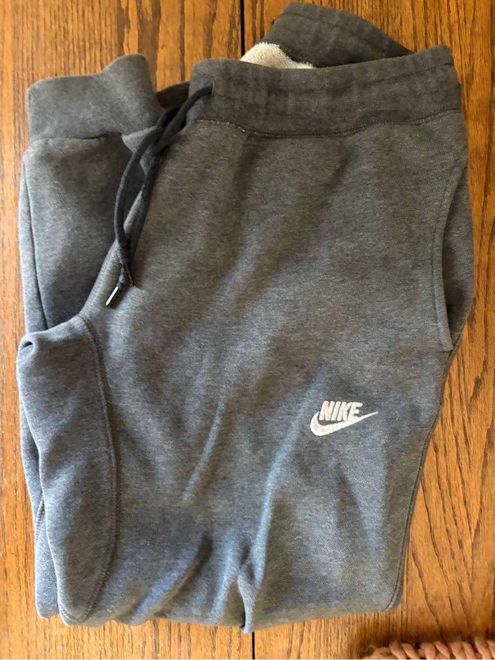 Nike Men’s Gray Fleece Jogger Pants